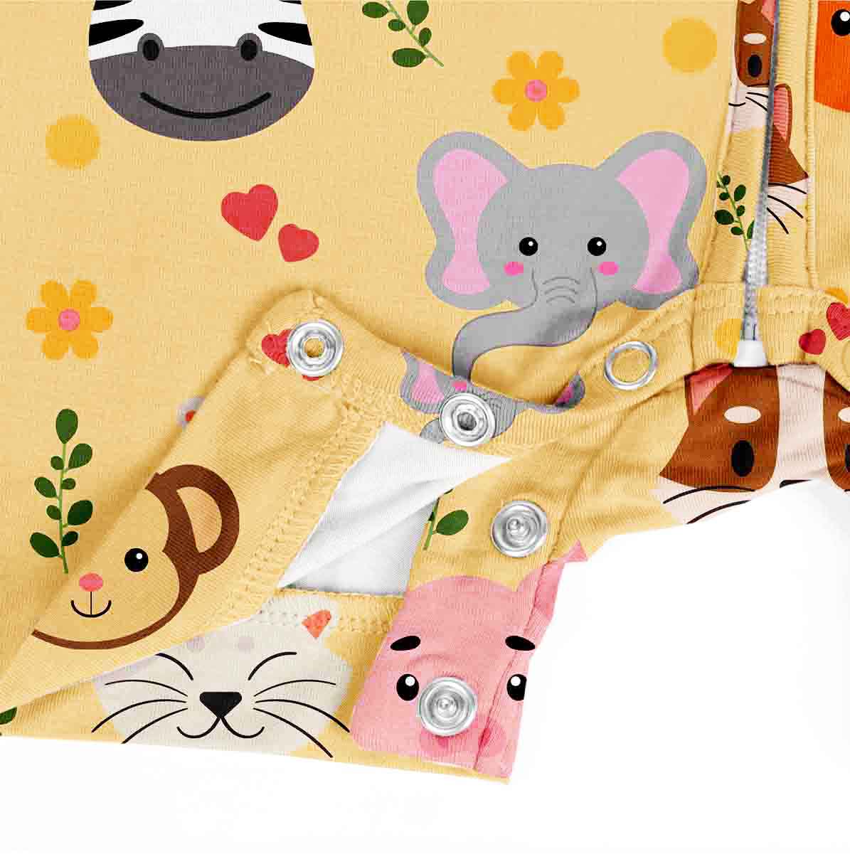 Bamboo Rompers - Half Sleeves - Safari Squad