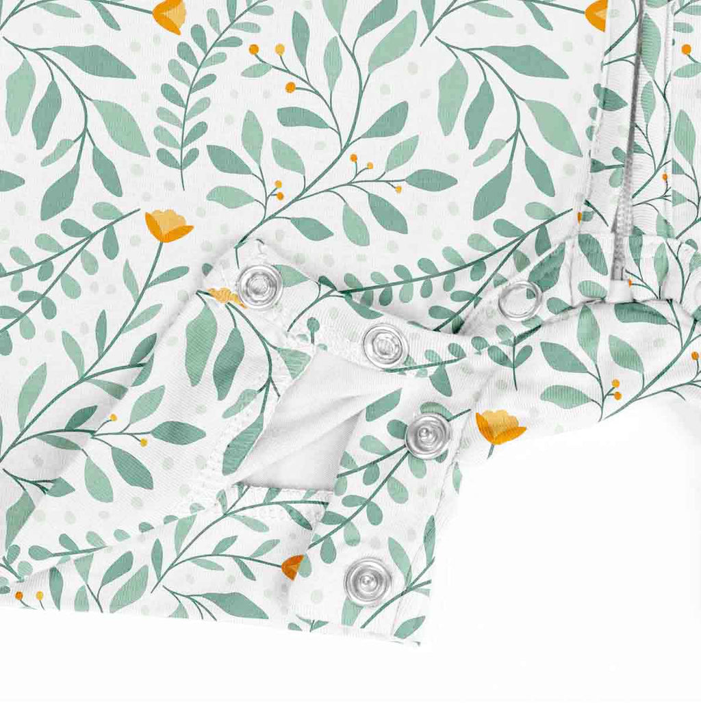Bamboo Rompers - Half Sleeves - Whimsical Wildflowers