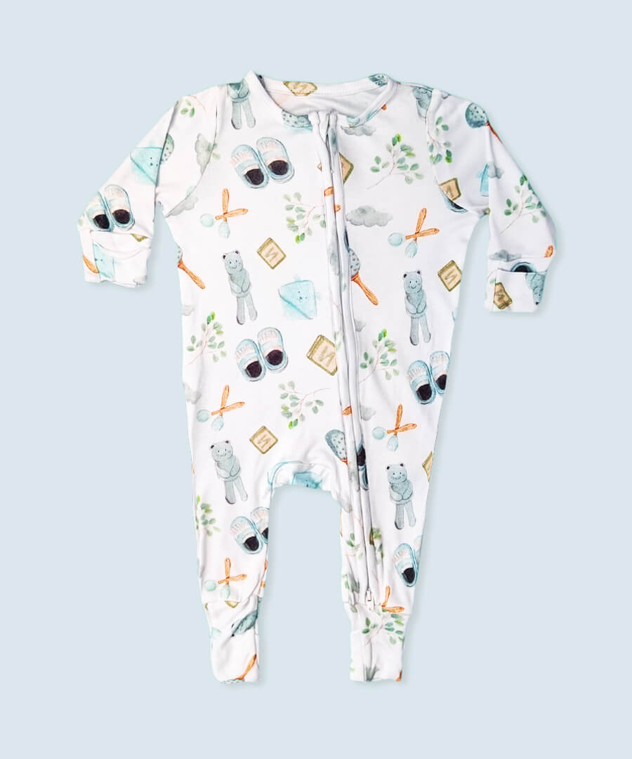Bamboo Rompers - Full Sleeves - Teddy Tots