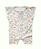 Bamboo Rompers - Half Sleeves - Whimsical Wildflowers