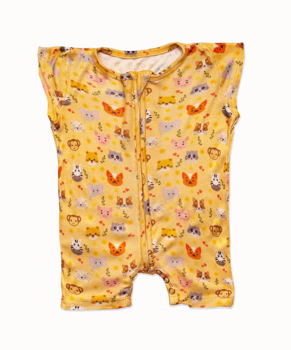 Bamboo Rompers - Half Sleeves - Safari Squad